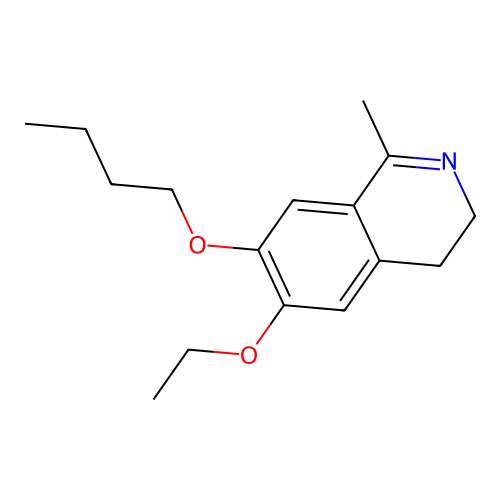 7-Butoxy-6-ethoxy-1-methyl-3,4-dihydroisoquinoline structure