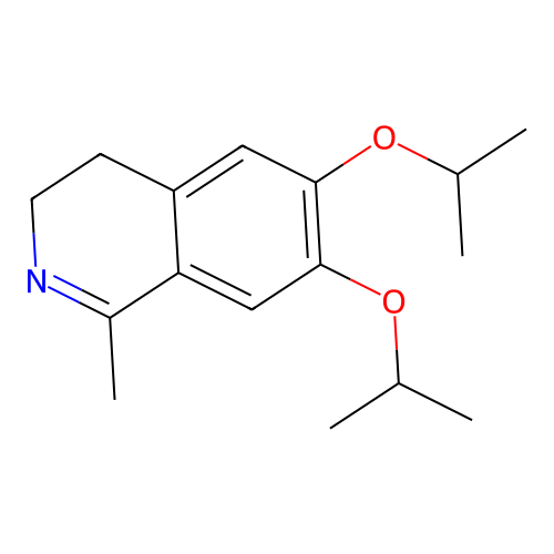 1-Methyl-6,7-di(propan-2-yloxy)-3,4-dihydroisoquinoline structure