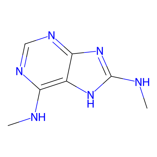 6-N,8-N-dimethyl-7H-purine-6,8-diamine structure