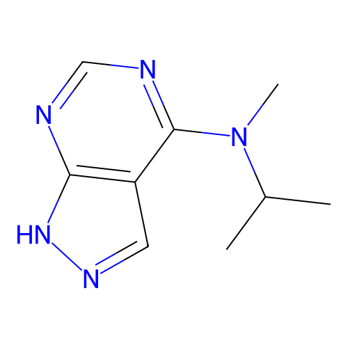 N-methyl-N-propan-2-yl-1H-pyrazolo[5,4-d]pyrimidin-4-amine structure