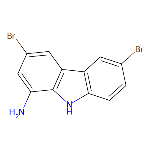 3,6-二溴-1-咔唑胺 structure