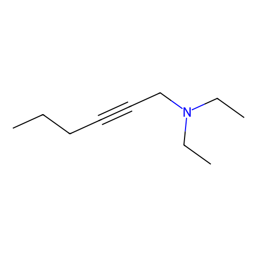 N,N-二乙基己-2-炔-1-胺 structure