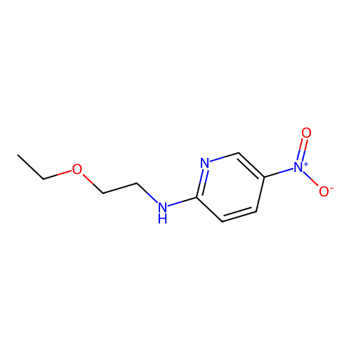 N-(2-ethoxyethyl)-5-nitropyridin-2-amine structure
