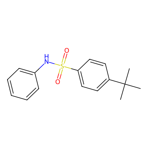 4-叔丁基-N-苯基苯磺酰胺 structure