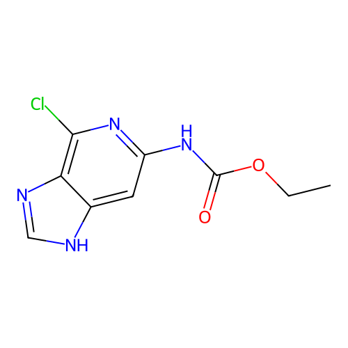 ethyl N-(4-chloro-1H-imidazo[4,5-c]pyridin-6-yl)carbamate structure