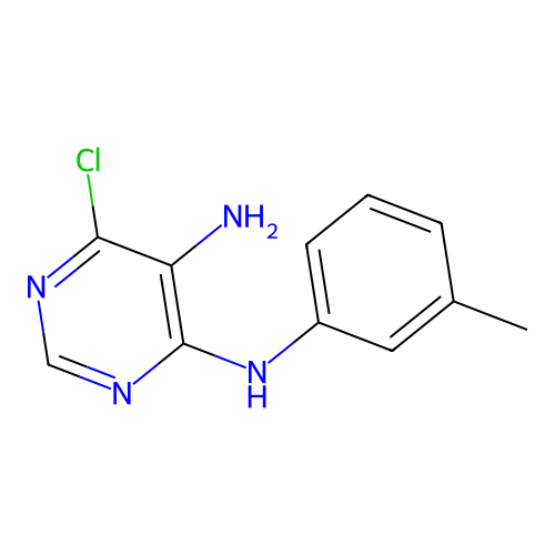 6-chloro-4-N-(3-methylphenyl)pyrimidine-4,5-diamine structure