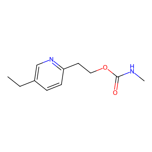 2-(5-乙基-2-吡啶基)乙基N-甲基氨基甲酸酯 structure