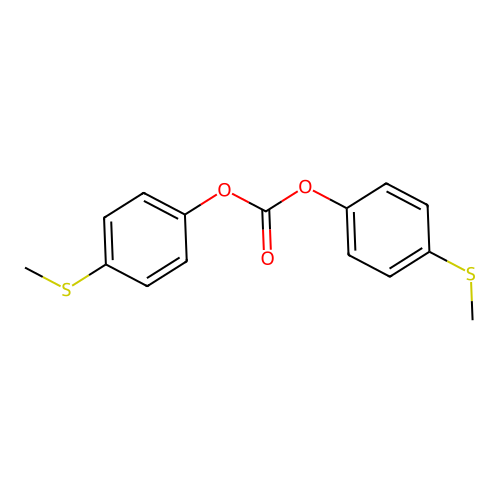 Bis(4-methylsulfanylphenyl) carbonate structure