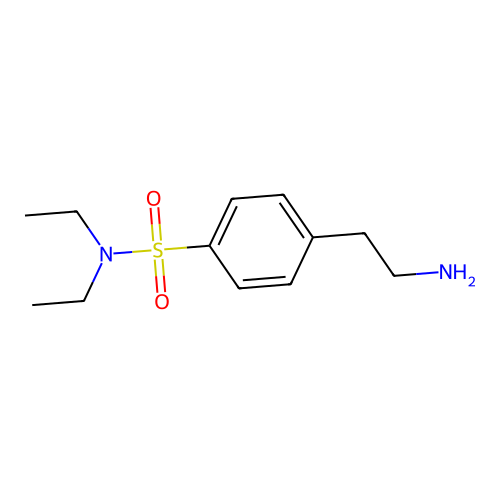 4-(2-氨基乙基)-N,N-二乙基苯磺酰胺 structure