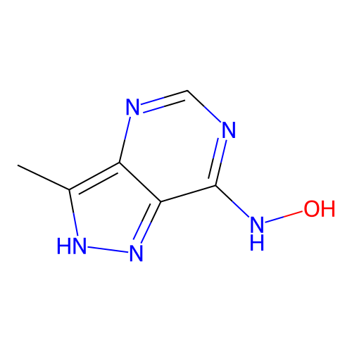 N-(3-methyl-2H-pyrazolo[4,3-d]pyrimidin-7-yl)hydroxylamine structure