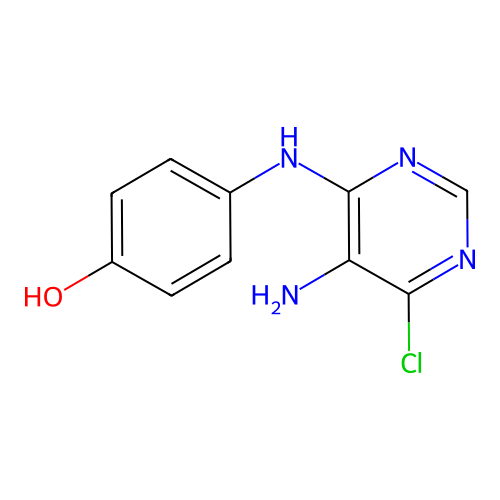 4-[(5-Amino-6-chloropyrimidin-4-yl)amino]phenol structure