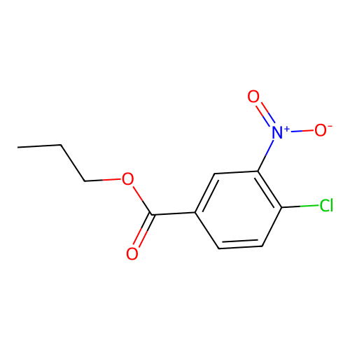 Propyl 4-chloro-3-nitrobenzoate structure