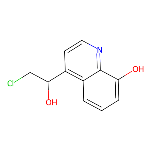 4-(2-Chloro-1-hydroxyethyl)quinolin-8-ol structure