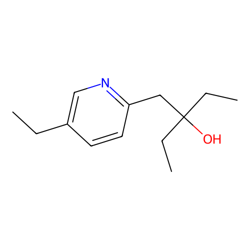 3-[(5-Ethyl-2-pyridinyl)methyl]pentan-3-ol structure