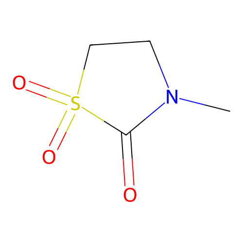3-Methyl-1,1-dioxo-1lambda6-thiazolidin-2-one structure
