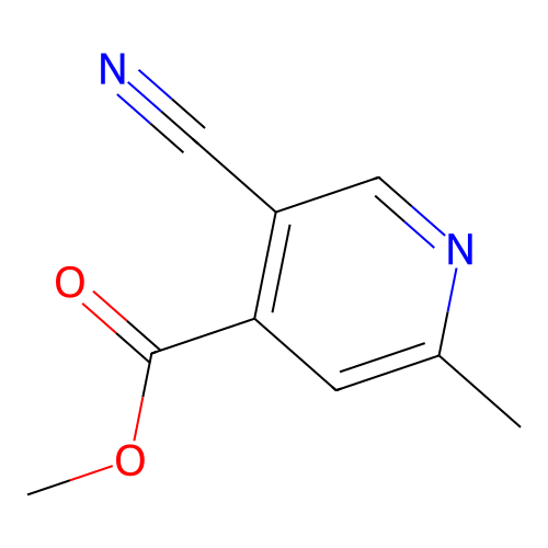 Methyl 5-cyano-2-methylisonicotinate structure