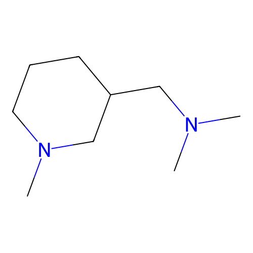 N,N-dimethyl-1-(1-methylpiperidin-3-yl)methanamine structure