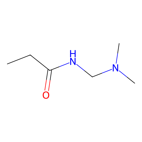 N-[(dimethylamino)methyl]propanamide structure