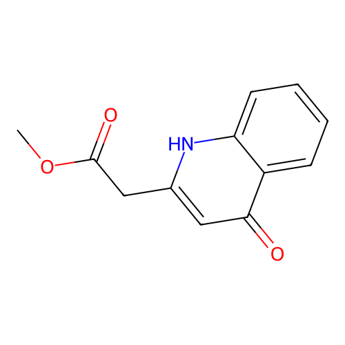Methyl 2-(4-oxo-1,4-dihydroquinolin-2-yl)acetate structure