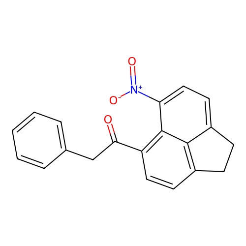 1-(6-Nitro-1,2-dihydroacenaphthylen-5-yl)-2-phenylethanone structure