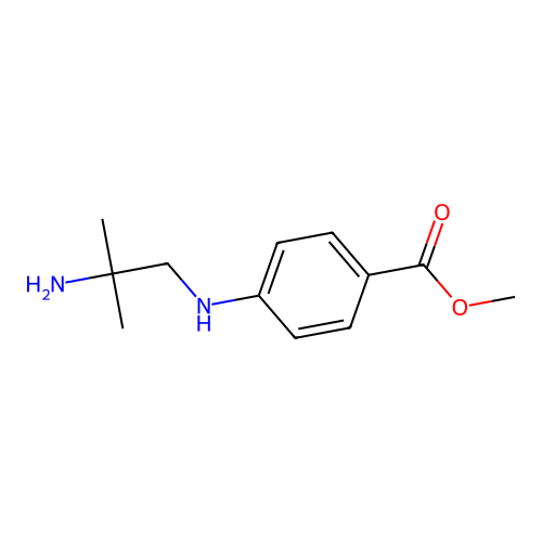 Methyl 4-[(2-amino-2-methylpropyl)amino]benzoate structure