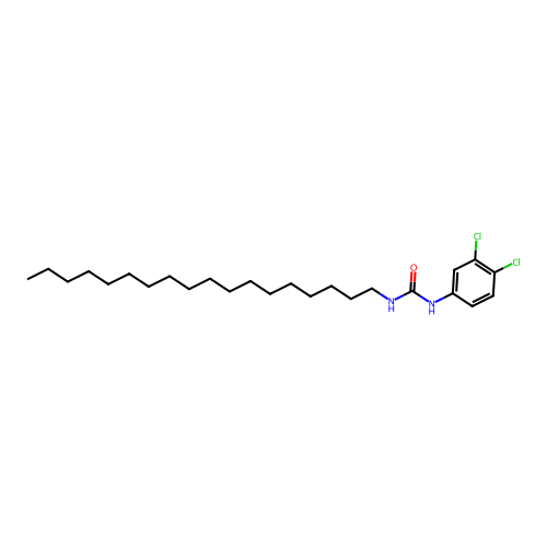 N-(3,4-dichlorophenyl)-N'-octadecylurea structure