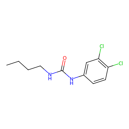 N-butyl-N'-(3,4-dichlorophenyl)urea structure