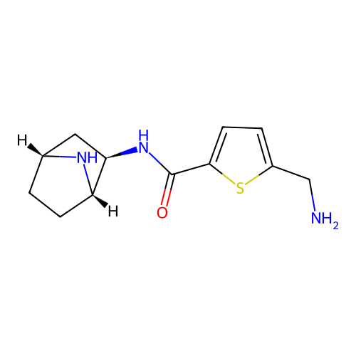 2-Thiophenecarboxamide, 5-(aminomethyl)-N-(1S,2R,4R)-7- structure