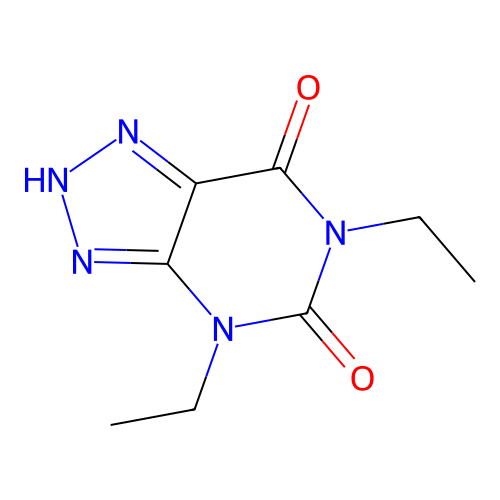 4,6-diethyl-2H-triazolo[4,5-d]pyrimidine-5,7-dione structure