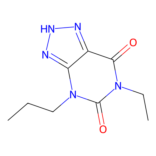 6-ethyl-4-propyl-2H-triazolo[4,5-d]pyrimidine-5,7-dione structure