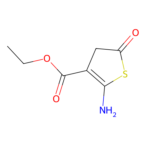 ethyl 5-amino-2-oxo-3H-thiophene-4-carboxylate structure