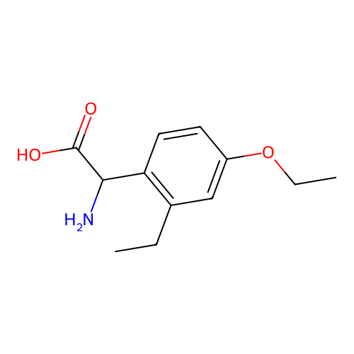2-Amino-2-(4-ethoxy-2-ethylphenyl)acetic acid structure