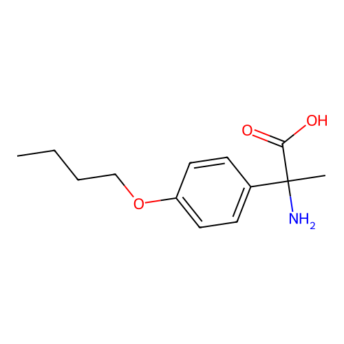 2-Amino-2-(4-butoxyphenyl)propanoic acid structure