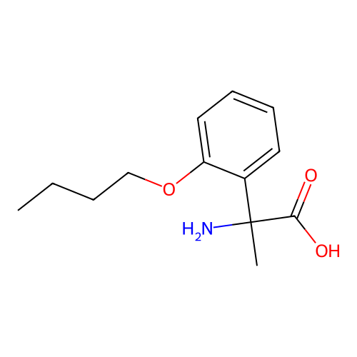 2-Amino-2-(2-butoxyphenyl)propanoic acid structure