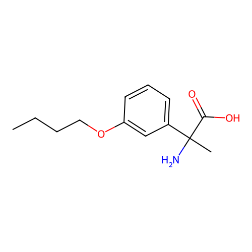 2-Amino-2-(3-butoxyphenyl)propanoic acid structure