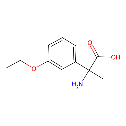 2-Amino-2-(3-ethoxyphenyl)propanoic acid structure