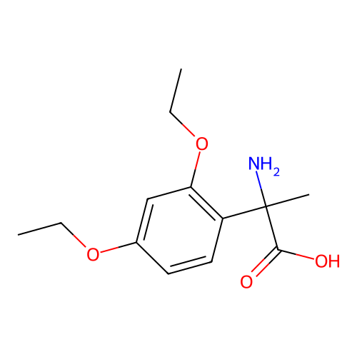 2-Amino-2-(2,4-diethoxyphenyl)propanoic acid structure