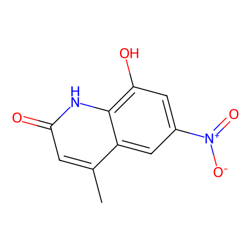 2(1H)-Quinolinone, 8-hydroxy-4-methyl-6-nitro- structure