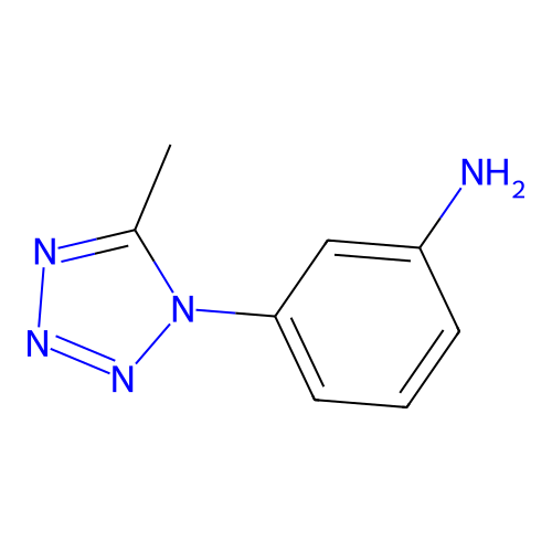 3-(5-methyl-1H-1,2,3,4-tetrazol-1-yl)aniline structure