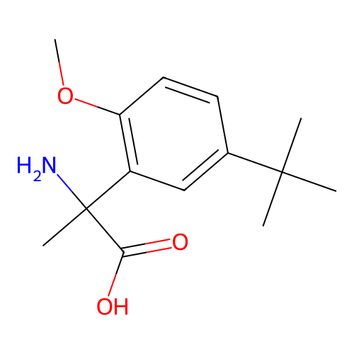 2-Amino-2-(5-tert-butyl-2-methoxyphenyl)propanoic acid structure