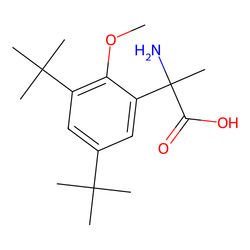 2-Amino-2-(3,5-ditert-butyl-2-methoxyphenyl)propanoic acid structure