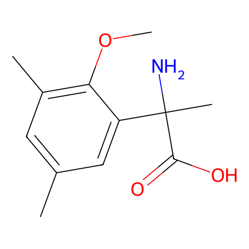 2-Amino-2-(2-methoxy-3,5-dimethylphenyl)propanoic acid structure