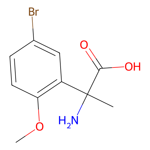 2-Amino-2-(5-bromo-2-methoxyphenyl)propanoic acid structure