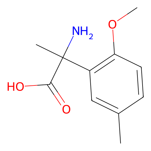 2-Amino-2-(2-methoxy-5-methylphenyl)propanoic acid structure