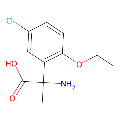 2-Amino-2-(5-chloro-2-ethoxyphenyl)propanoic acid structure