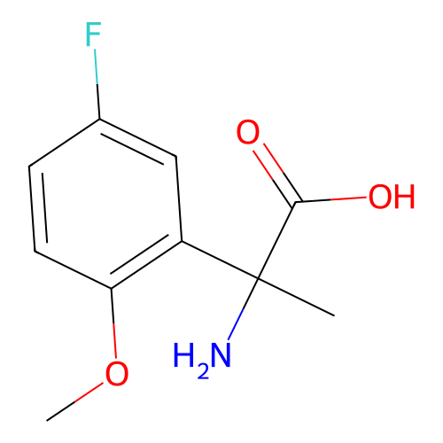 2-Amino-2-(5-fluoro-2-methoxyphenyl)propanoic acid structure