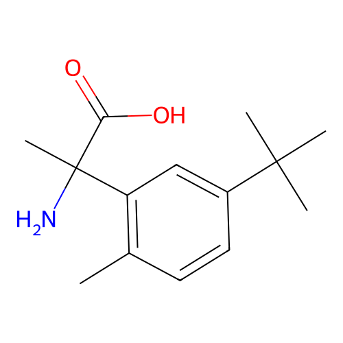 2-Amino-2-(5-tert-butyl-2-methylphenyl)propanoic acid structure