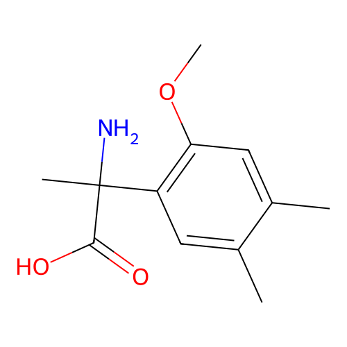 2-Amino-2-(2-methoxy-4,5-dimethylphenyl)propanoic acid structure