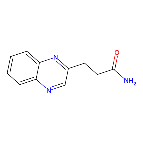 2-Quinoxalinepropionamide structure