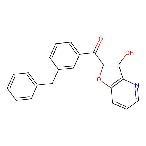 Methanone, (3-hydroxyfuro[3,2-b]pyridin-2-yl)[3-(phenylmethyl)phenyl]- structure